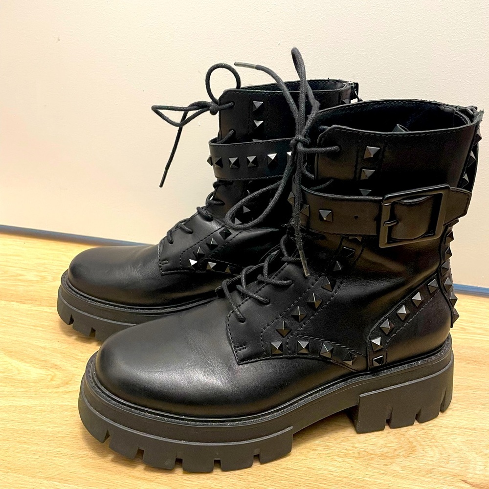 ASH Women's Lewis Studs Fashion Boot, size 39